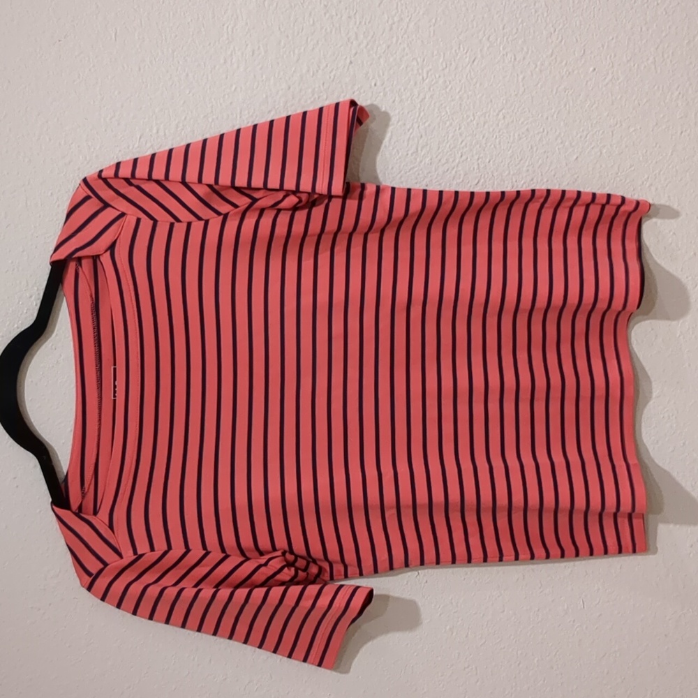 L.L Bean Pink Striped Sailor’s Shirt Size XS